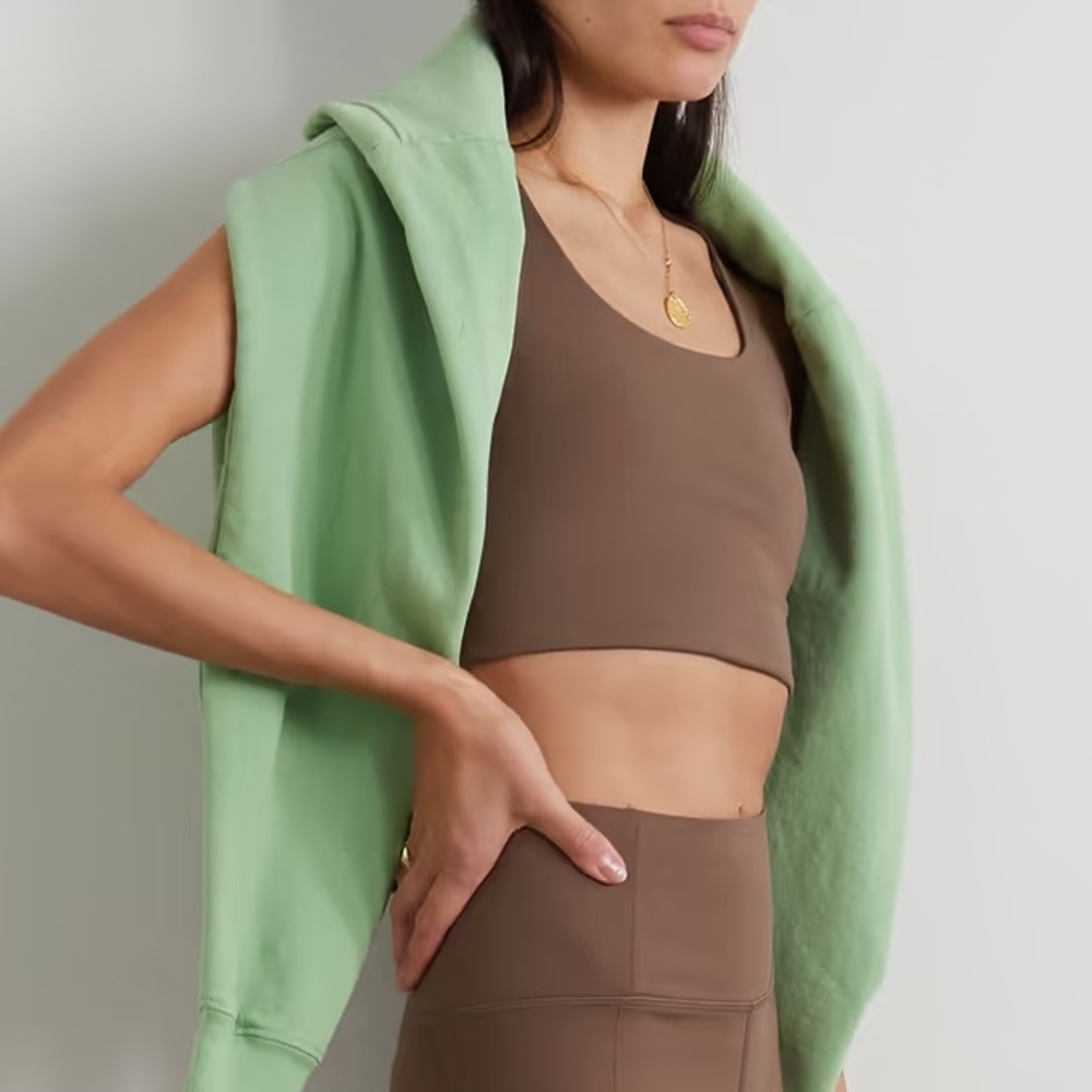 Girlfriend Collective brown bra top